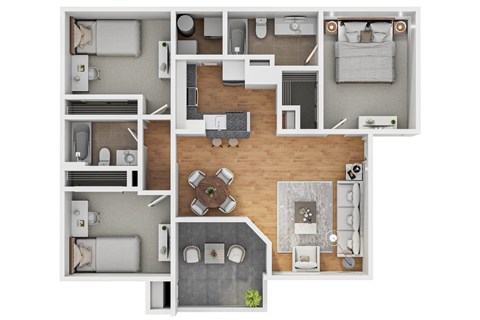 3 bed 2 bath at The Equestrian by Picerne Apartments, Henderson, NV